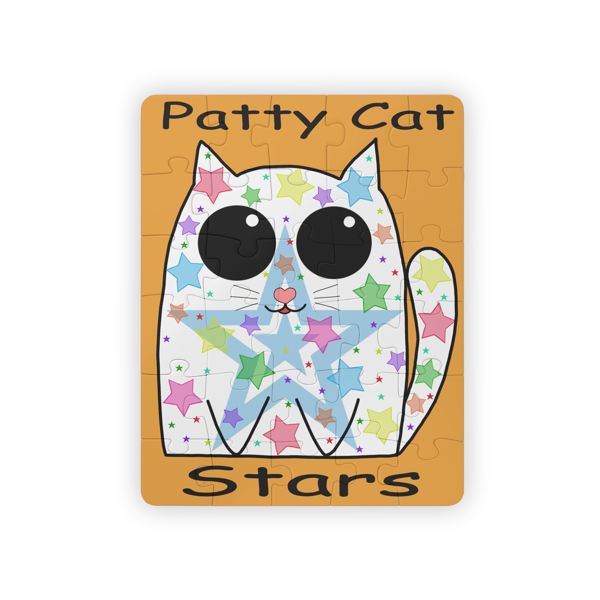 Patty Cat Stars 30‑Piece Kids Puzzle — Cute Colorful Cat Jigsaw for Toddlers & Preschoolers